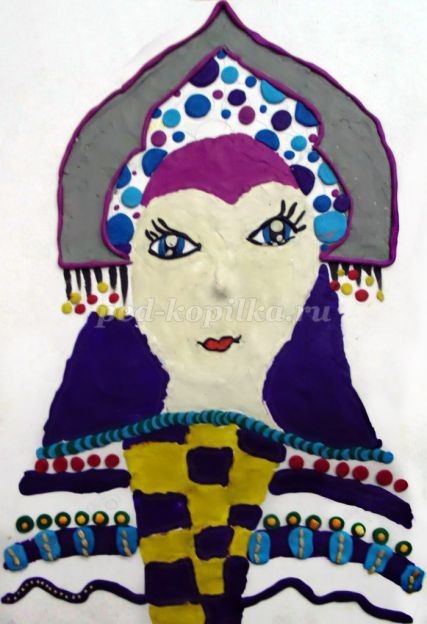 Пластилинография "Снегурочка": часть 2