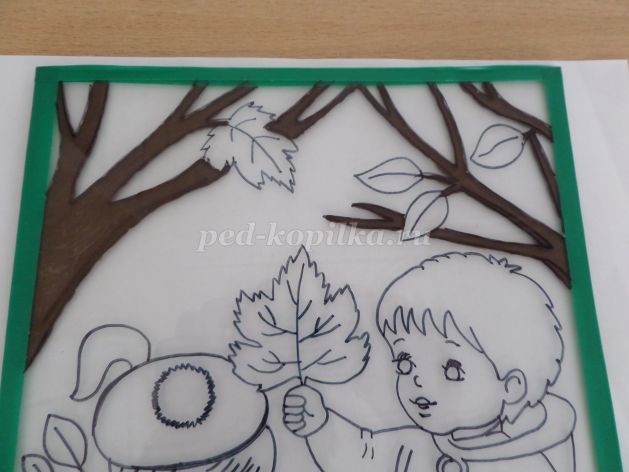 Пластилинография "Девочки в парке" Пластилинография "Девочки в парке"