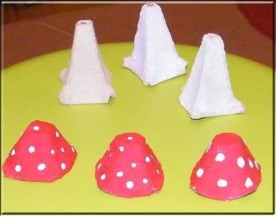 ​Идеи поделок из яичных лотков