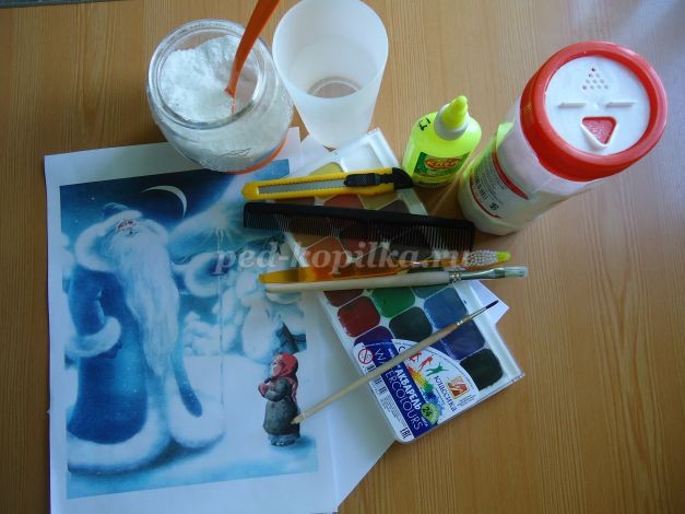 Мастер-класс по рисованию: набрызг "Морозко", часть 1 Мастер-класс по рисованию: набрызг "Морозко", часть 1