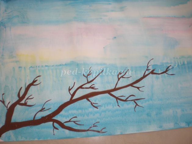 ​Нетрадиционные техники рисования "Пчелы в саду": часть 1