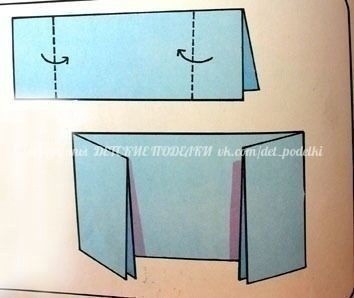 Незамысловатый бумажный домик-оригами