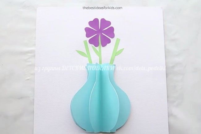 Объемная аппликация "Ваза с цветами" Объемная аппликация "Ваза с цветами"