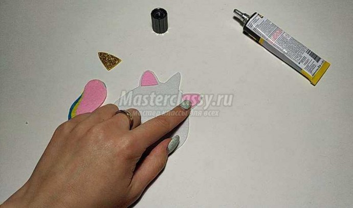 Пенал из фетра "Единорог"