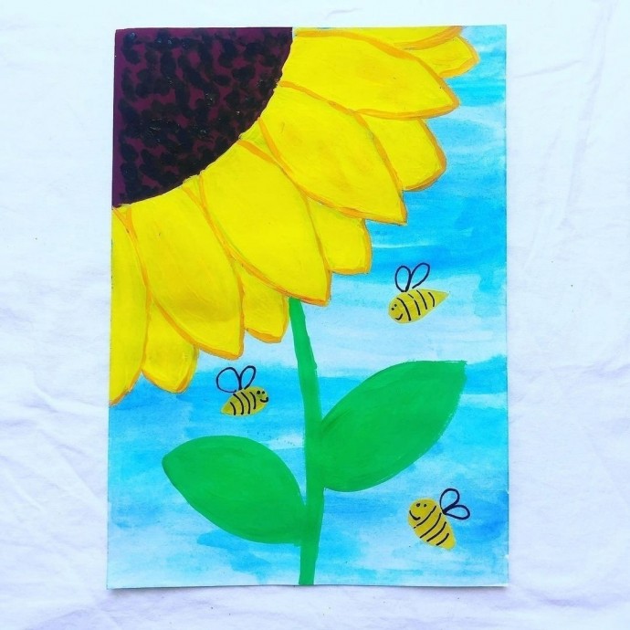 Рисуем подсолнух Рисуем подсолнух