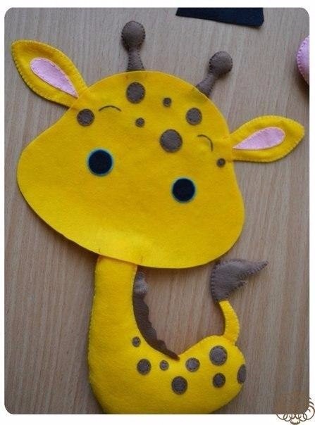 ​Шьём игрушку в виде жирафика