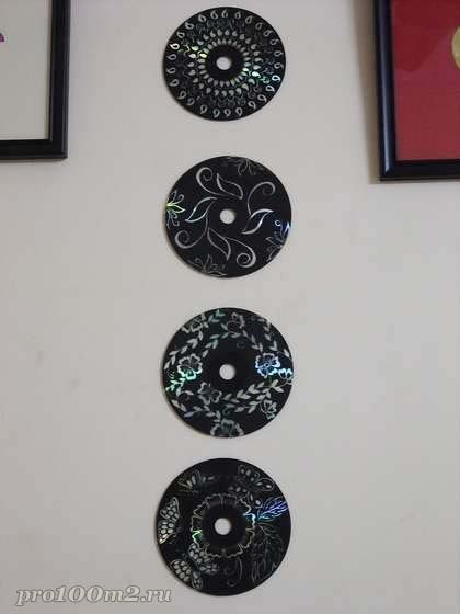 Украшение для стен из CD-диска