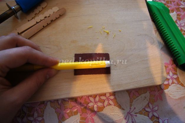 Действующая миниатюра "Весенний пейзаж": мастер-класс, часть 1