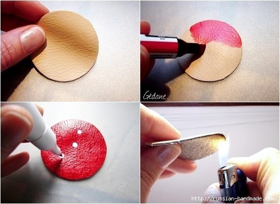 Мухомор из экокожи и пробки Мухомор из экокожи и пробки