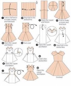 ​Платье в технике оригами
