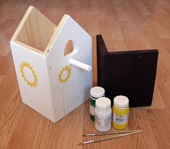 Скворечник: совместное творчество с папой Скворечник: совместное творчество с папой