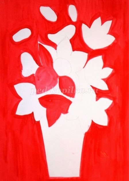 Декоративный натюрморт гуашью для детей Декоративный натюрморт гуашью для детей