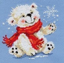 ​Вышиваем зимнюю птичку