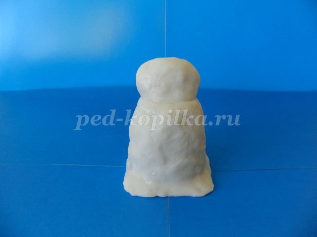 Поделка из солёного теста: Дымковская барышня