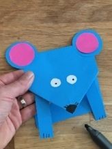 Мышки с сыром из цветной бумаги