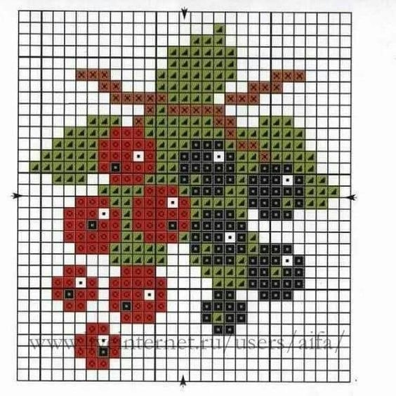 Вышиваем ягоды и виноград Вышиваем ягоды и виноград