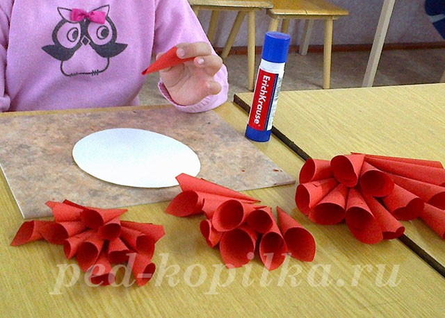 Георгина из кулёчков Георгина из кулёчков