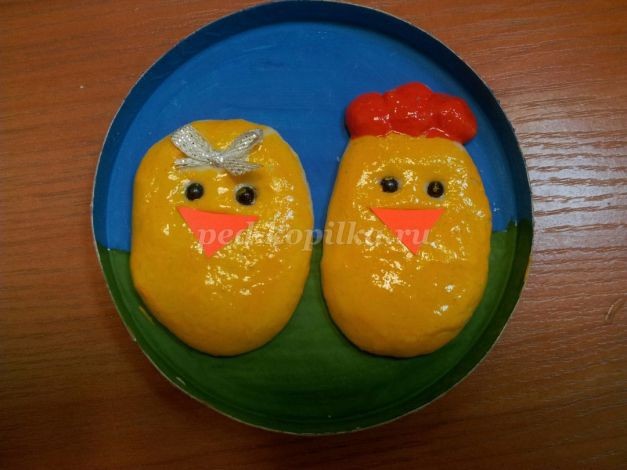 Как сделать цыплят из соленого теста: часть 2