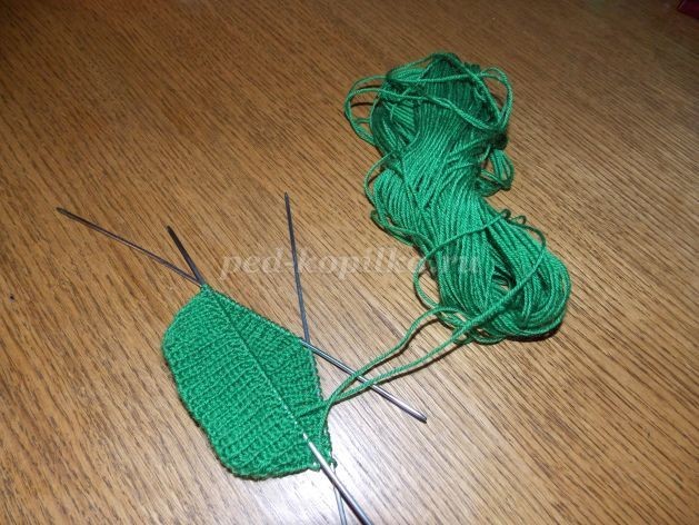 Как связать Снеговика на спицах