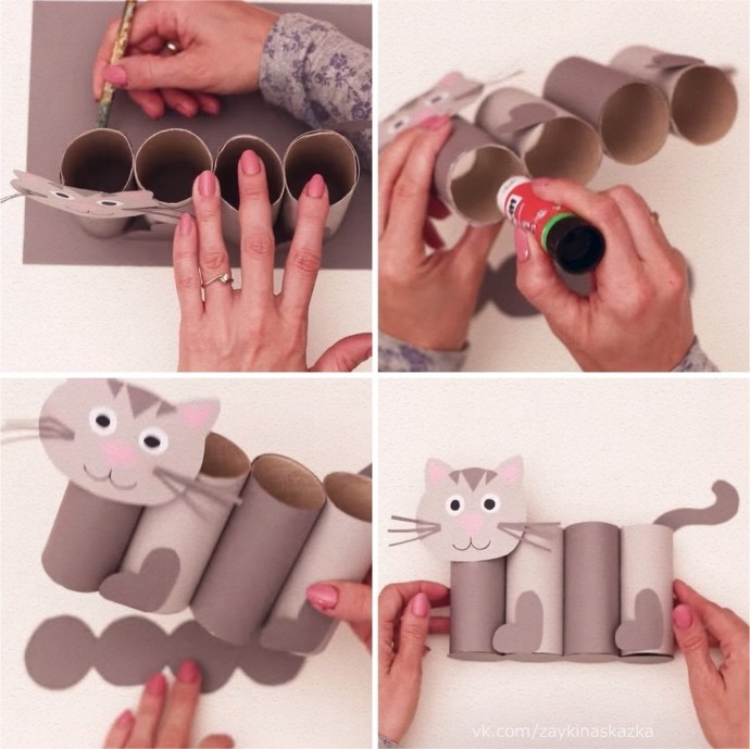 Карандашница в виде котика Карандашница в виде котика