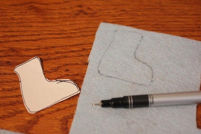 Коньки из фетра