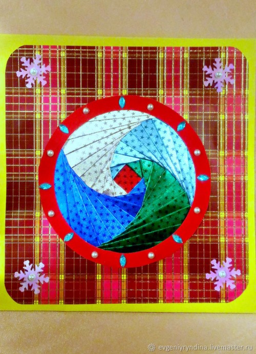 Создаем новогоднюю открытку детскими руками