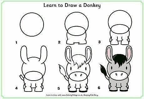 ​Учим деток рисовать разных животных