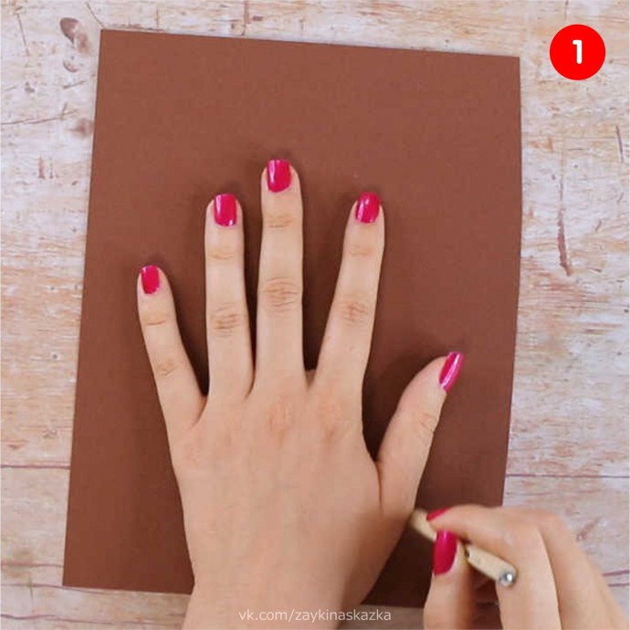 Деревья из ладошек Деревья из ладошек