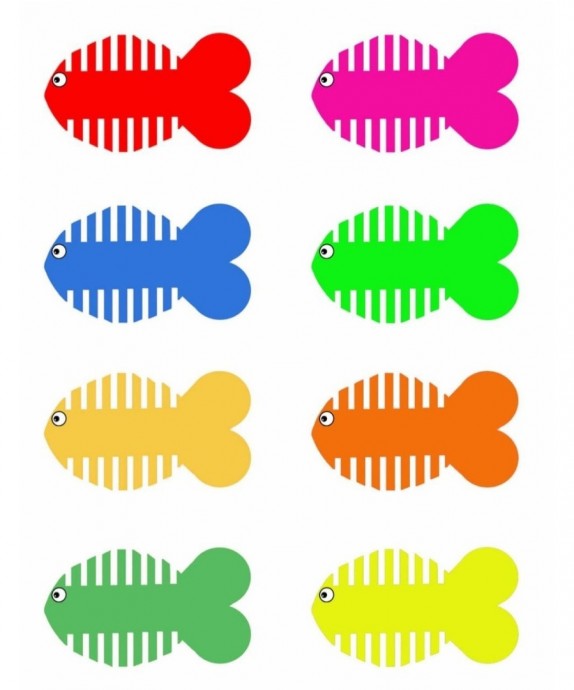 Поделка из картона и ниток "Рыбки" Поделка из картона и ниток "Рыбки"