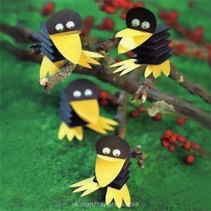 Галчонок из бумаги