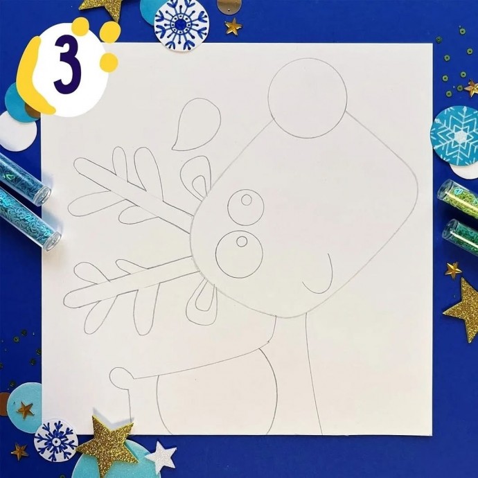 Как нарисовать оленёнка