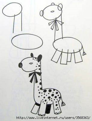 Рисуем животных с малышами