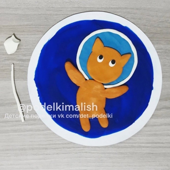 Шуточная пластилиновая аппликация