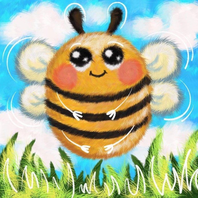 Поэтапный мастер-класс по рисованию пчёлки