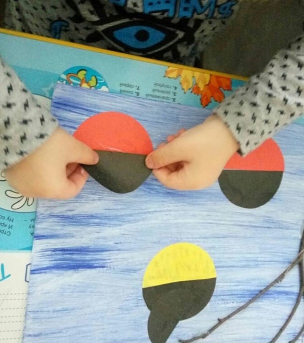 Простая аппликация "Зимующие птицы" Простая аппликация "Зимующие птицы"