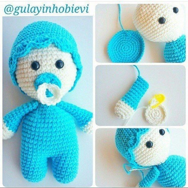 Вязаные карманные пупсики