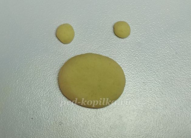 Котик из соленого теста