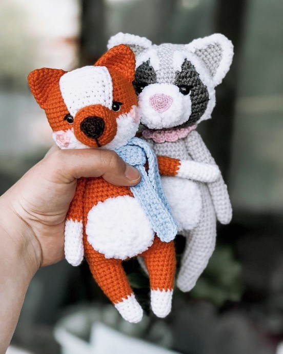 Енотик из пряжи Енотик из пряжи