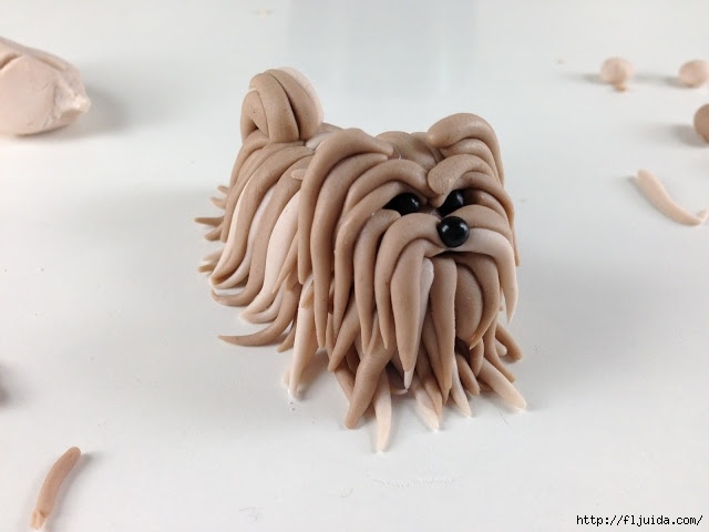 Мастер-класс по лепке лохматой собачки