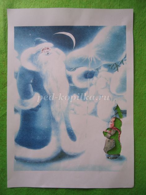 Мастер-класс по рисованию: набрызг "Морозко", часть 3