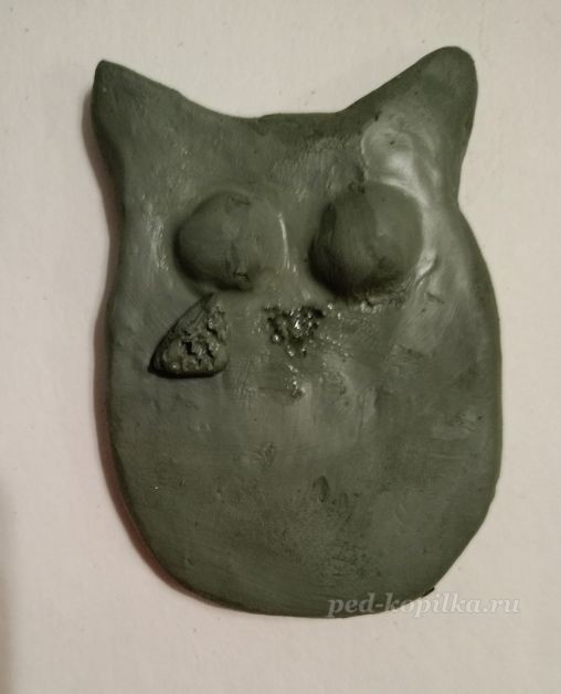 Кот из скульптурной глины детскими руками: часть 2 Кот из скульптурной глины детскими руками: часть 2