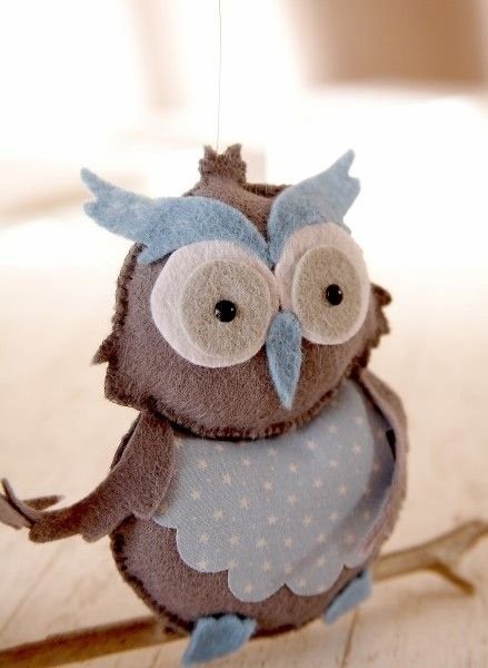 Милая совушка из фетра Милая совушка из фетра