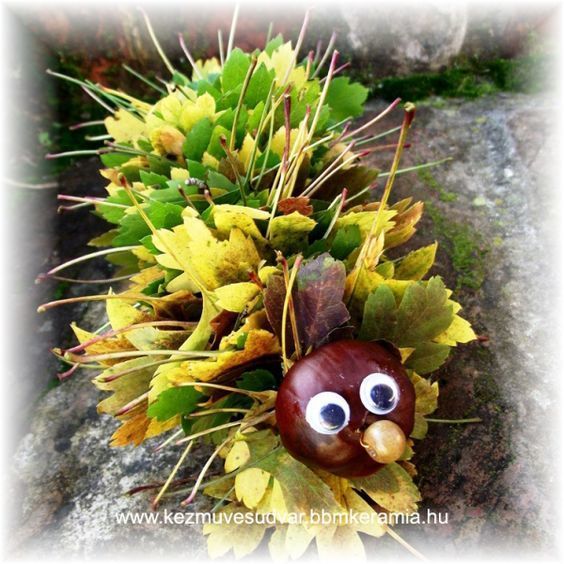 Гусенички из листьев: идеи