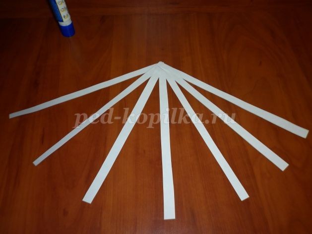 Объёмный Снеговик из бумаги: часть 1