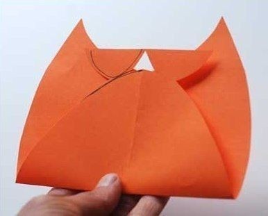 Плетеная сова из бумаги