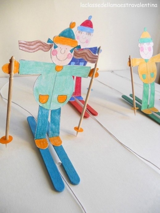 Спортивные лыжники Спортивные лыжники