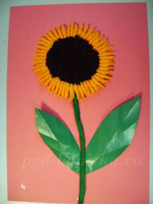Торцевание: подсолнух Торцевание: подсолнух