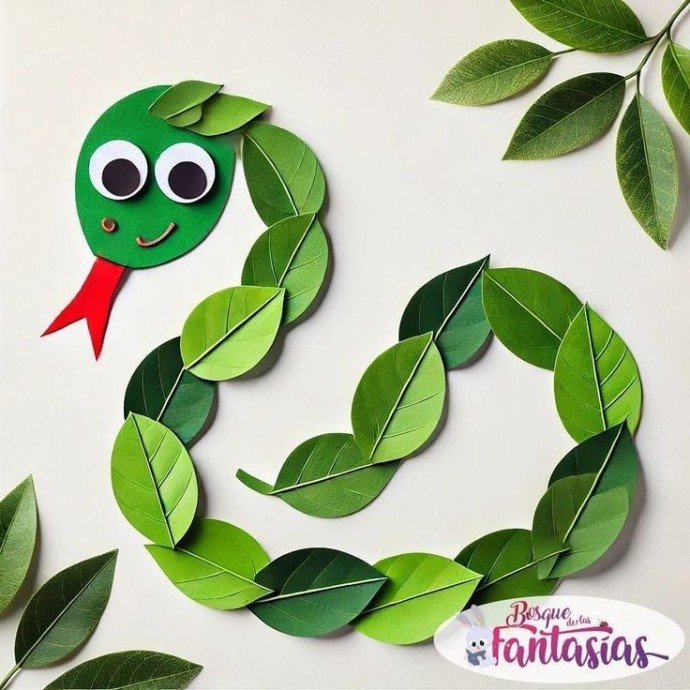 ​Идеи аппликаций из листьев