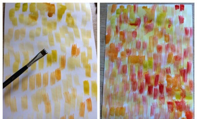 ​Курочка в смешанной технике