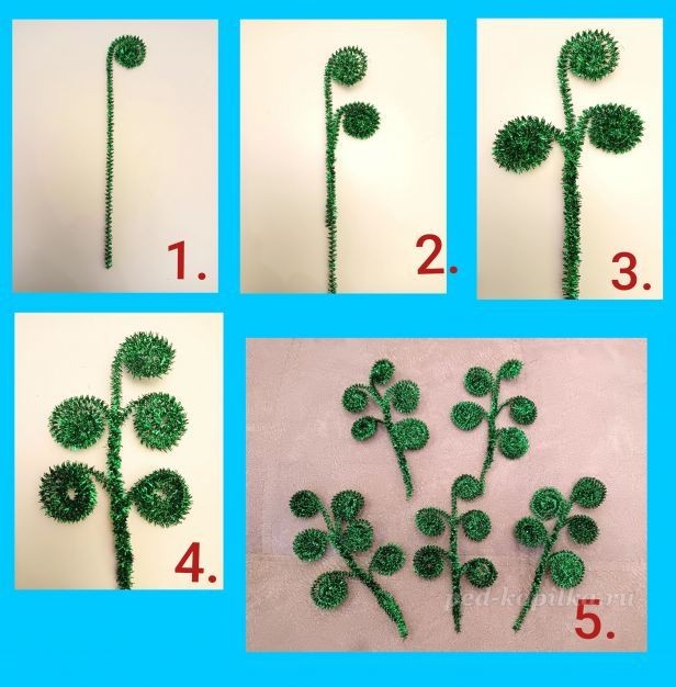 Новогодняя композиция детскими руками: часть 1